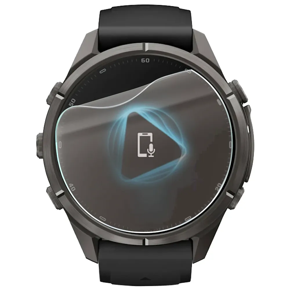 Smartwatch z nałożoną folią ochronną Bizon Watch Film Matte Duo do Garmin Fenix 9 Pro (43 mm)