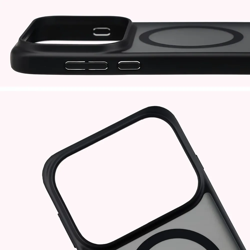 Pełne wycięcie i podwyższone krawędzie aparatu w etui Bizon Case MatteO do OPPO Find X10 Pro Max