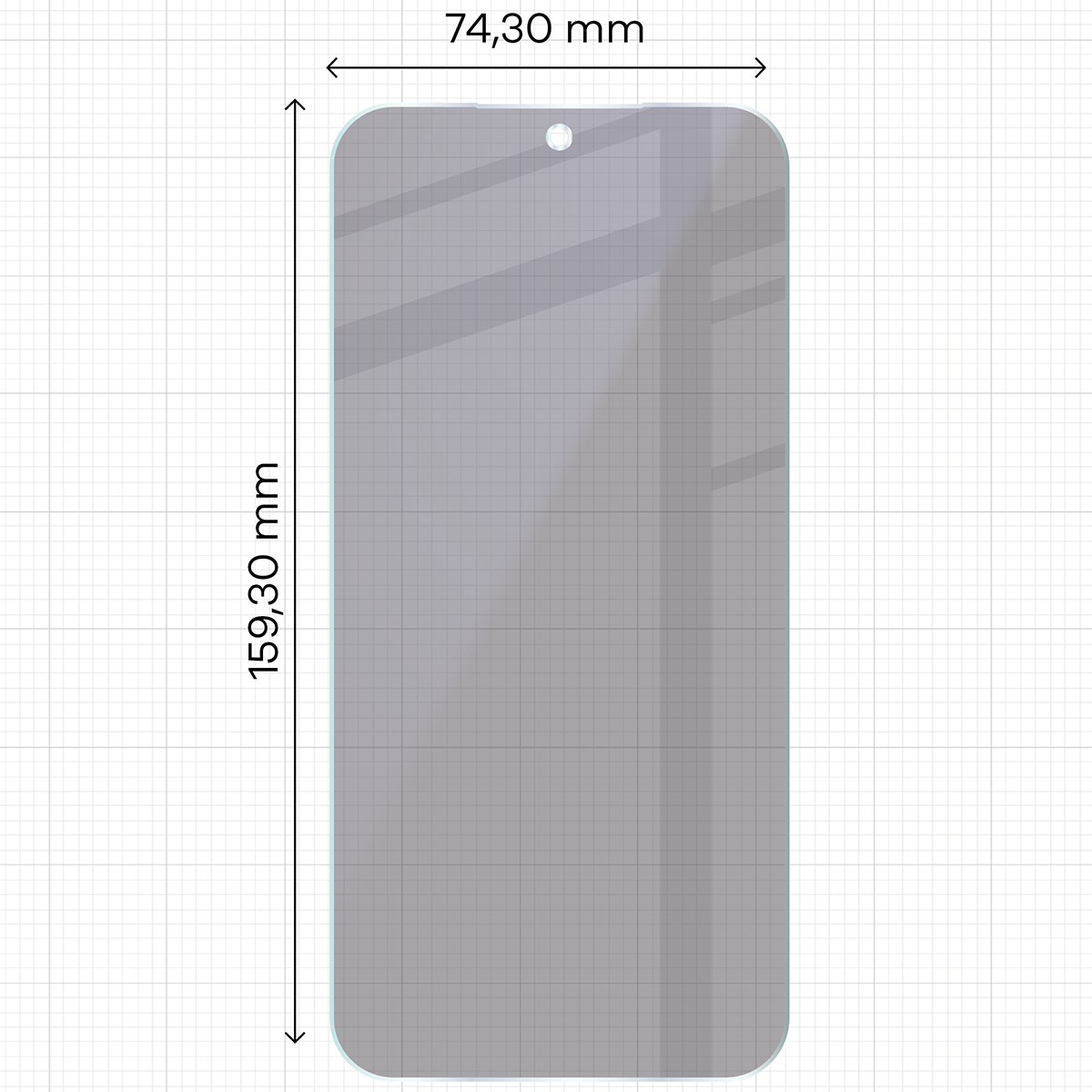 Wymiary szkła na miarce dla Xiaomi POCO X8 Pro Max