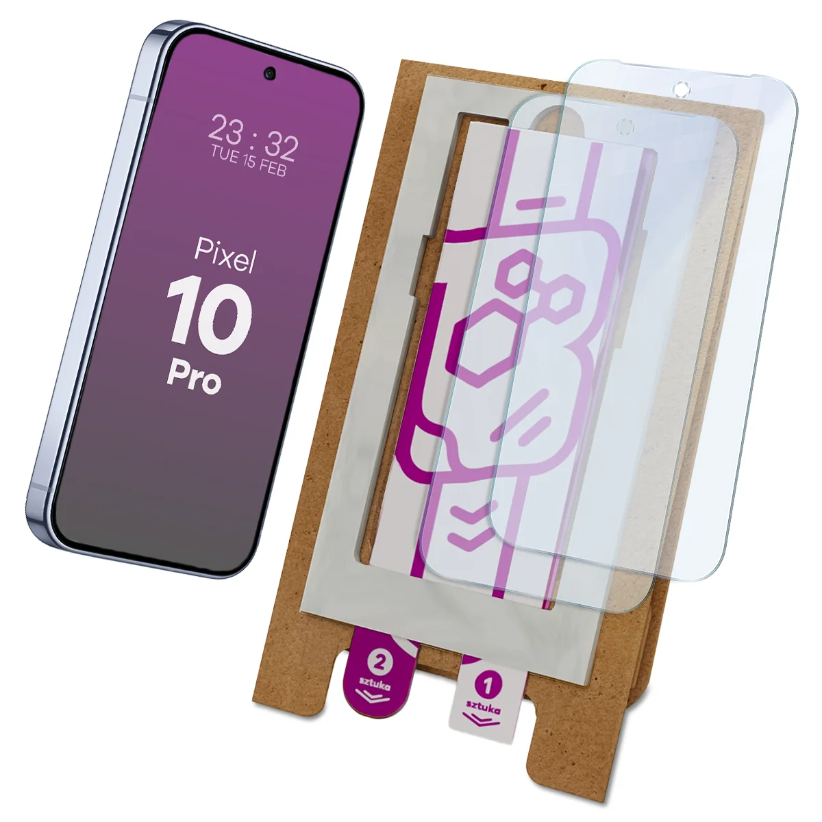 Aplikator Bizon Eplikator Hybrid Mule do łatwej aplikacji ochrony ekranu dla Google Pixel 10 Pro