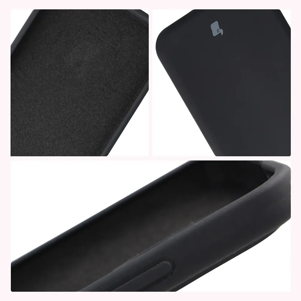 Konstrukcja etui Bizon Soft Case: zintegrowane osłony, podwyższone krawędzie i wyściółka z mikrofibry do Xiaomi Redmi Note 17 4G/5G