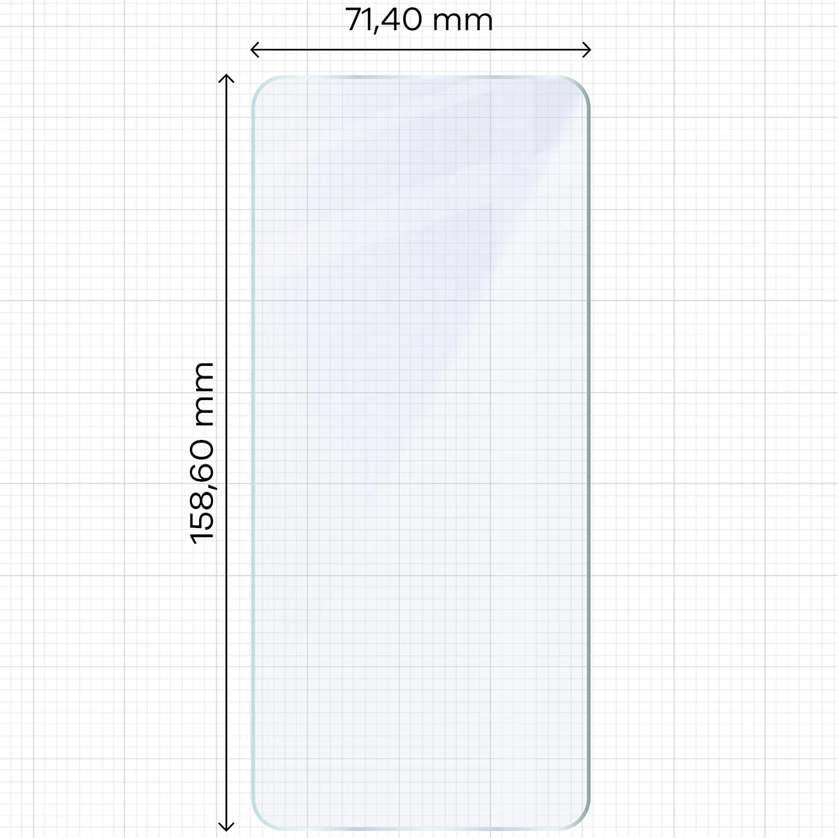 Miarka z wymiarami szkła hybrydowego Bizon Hybrid Mule Duo do Hammer Ventus 5G