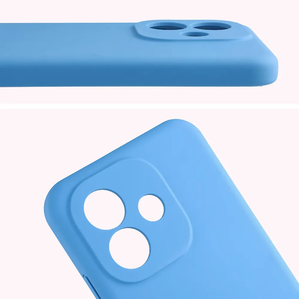 Zbliżenie na wycięcia na obiektywy w etui Bizon Soft Case do Xiaomi Redmi Note 17 4G/5G