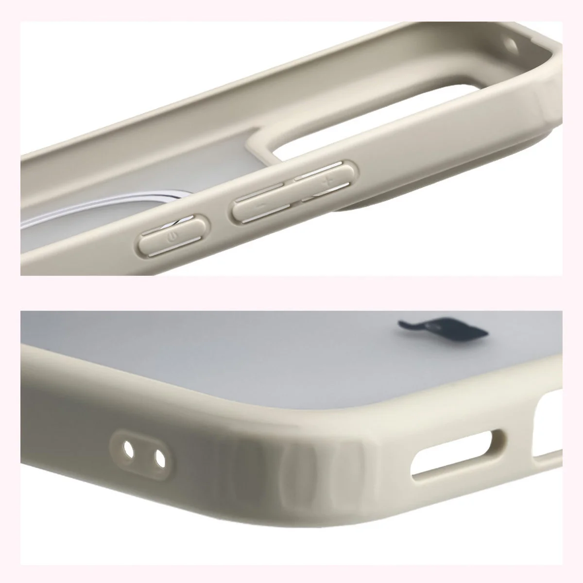 Wzmocnione narożniki i podwyższone ranty ekranu w etui Bizon Case MatteO do Xiaomi POCO F9 Ultra