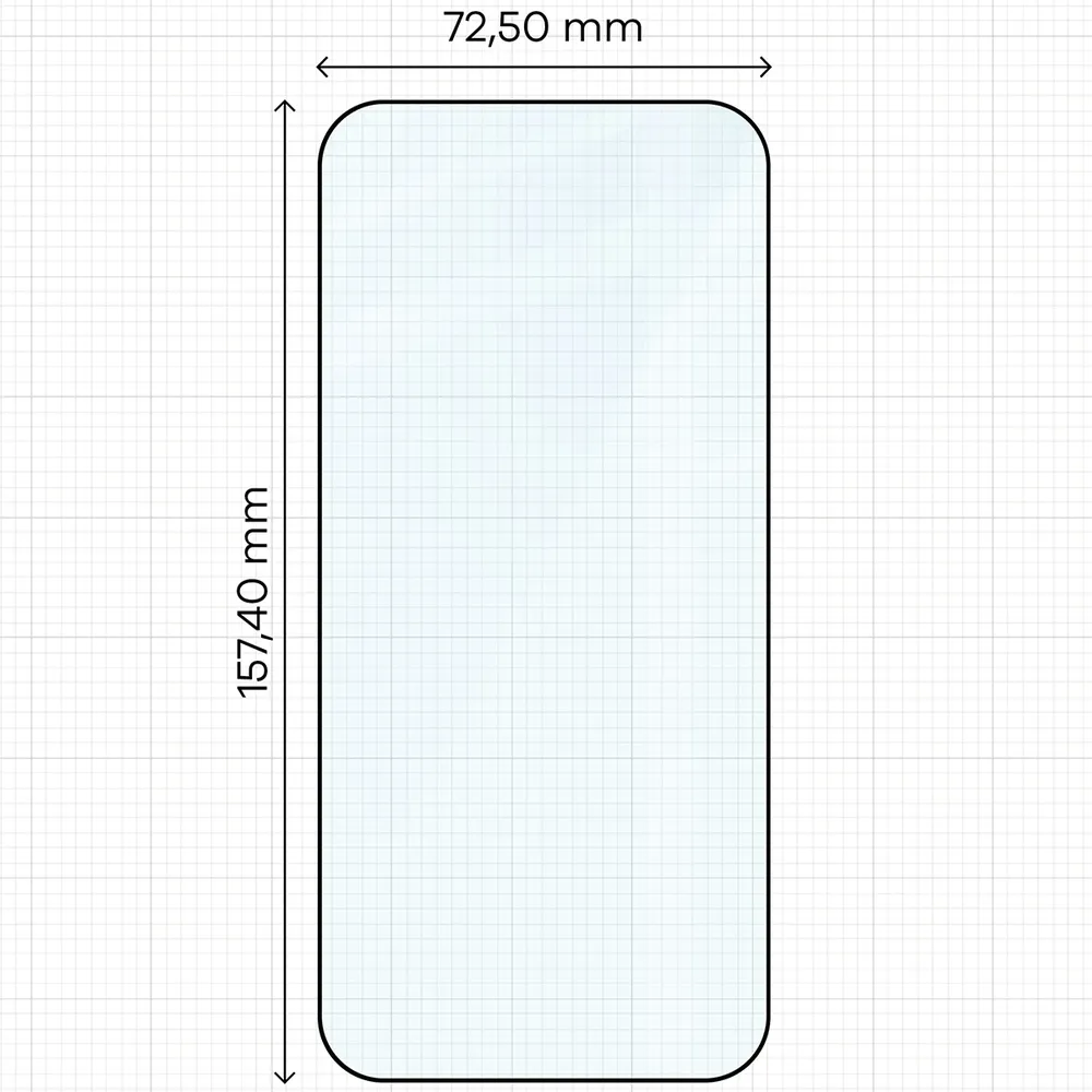 Wymiary szkła Bizon Glass Edge Duo do OPPO Find X10 Pro Max