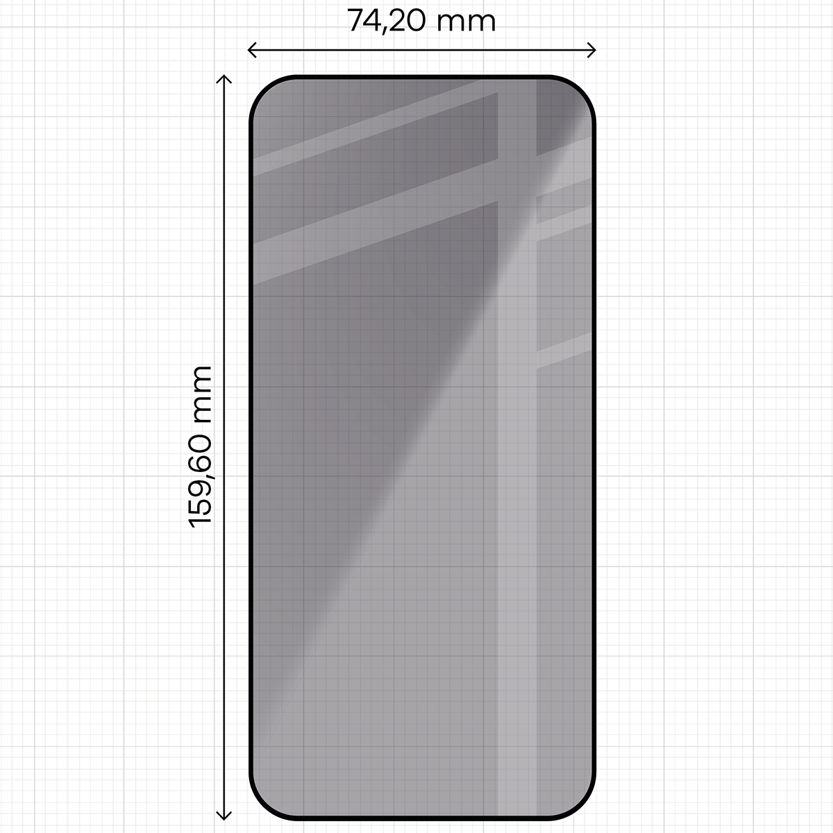 Wymiary szkła na miarce dla Xiaomi POCO F9 Ultra
