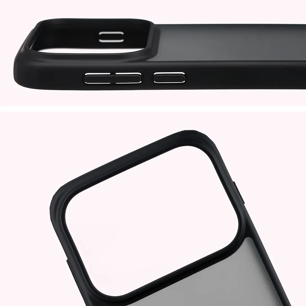 Pełne wycięcie i podwyższone krawędzie aparatu w etui Bizon Case Angelo do OPPO Find X10