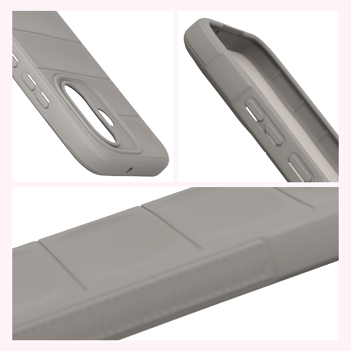 Teksturowane boki i podwyższone krawędzie ekranu i aparatu w etui Bizon Case Tur do Xiaomi Redmi Note 17 5G