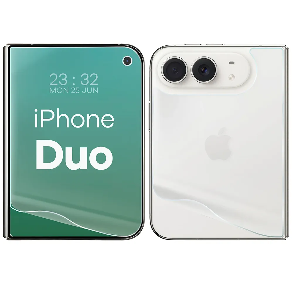 Przezroczystość zestawu folii hydrożelowych na telefon Bizon Film Hydrogel Pack do iPhone Duo