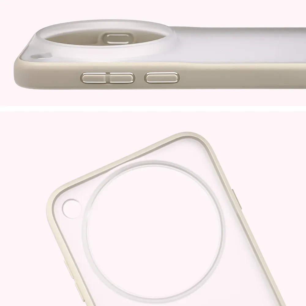 Pełne wycięcie i podwyższone krawędzie aparatu w etui Bizon Case Angelo do Vivo X500 Pro Max