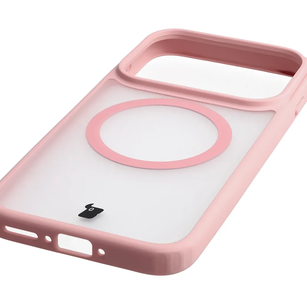 Zintegrowane przyciski, wycięcia i hybrydowy materiał w etui Bizon Case MatteO do OPPO Find X10