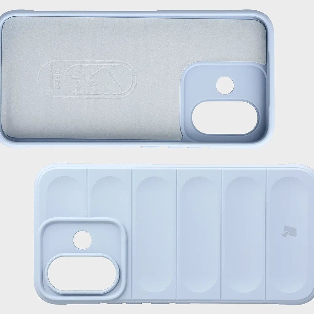 Wyściółka z mikrofibry, wyżłobienia na pleckach i wzmocnione narożniki w etui Bizon Case Tur do Xiaomi Redmi Note 17 Pro 5G