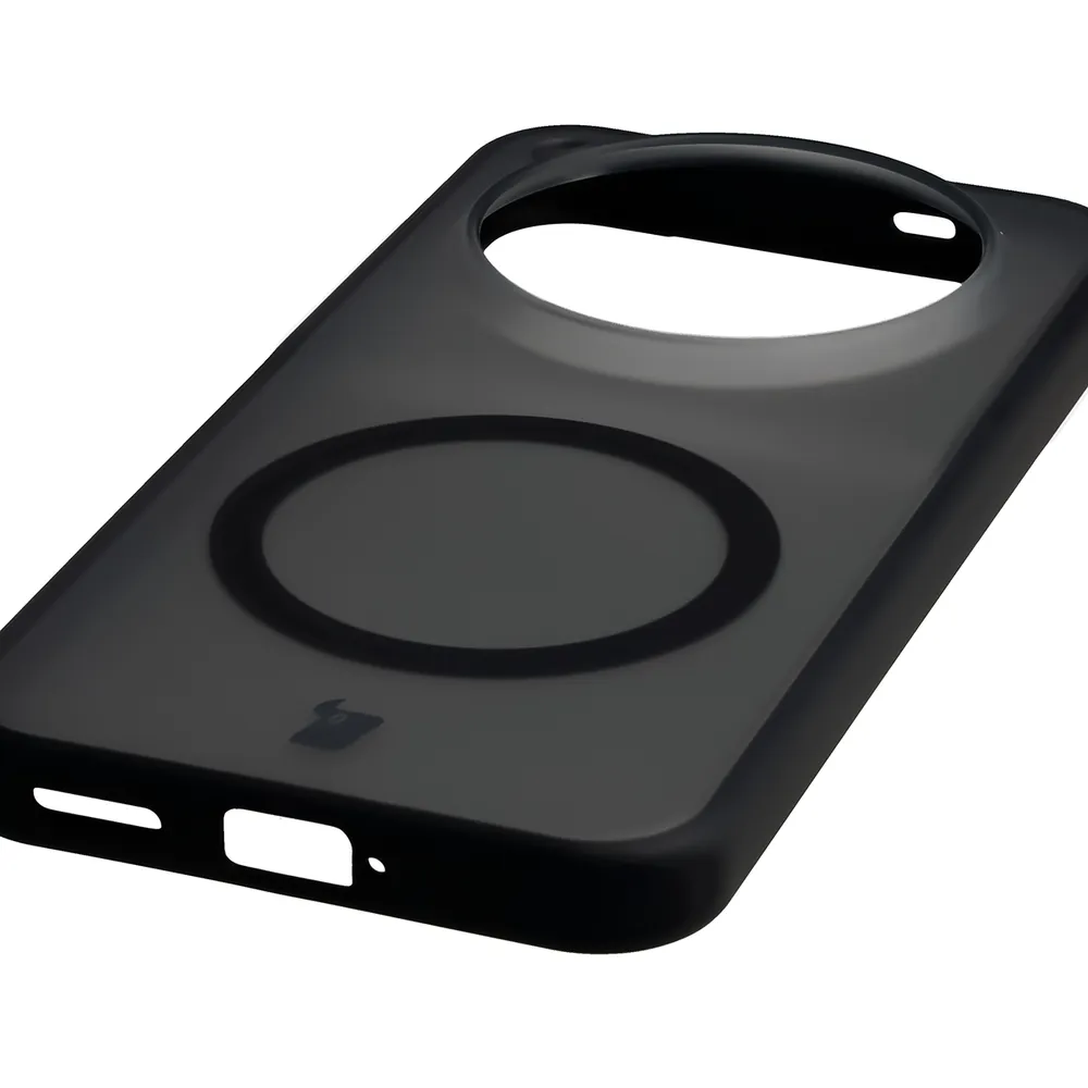 Zintegrowane przyciski, wycięcia i hybrydowy materiał w etui Bizon Case MatteO do Vivo X500 Pro