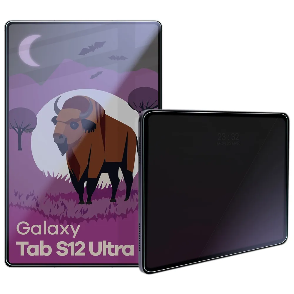 Szkło hybrydowe prywatyzujące Bizon Tab Hybrid Shadow do Galaxy Tab S12 Ultra