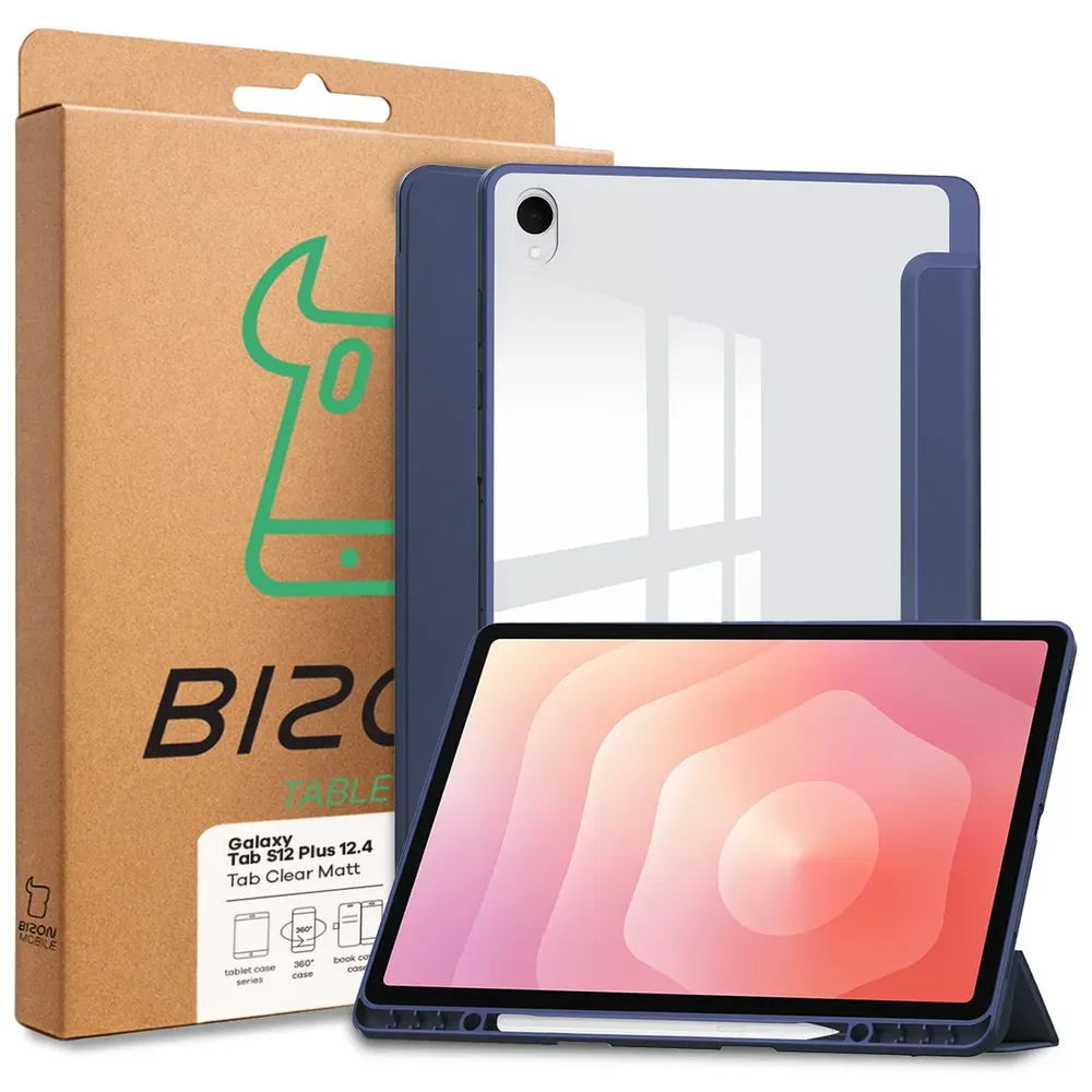 Bizon Tab Clear Matt – pudełko z etui do Galaxy Tab S12 Plus
