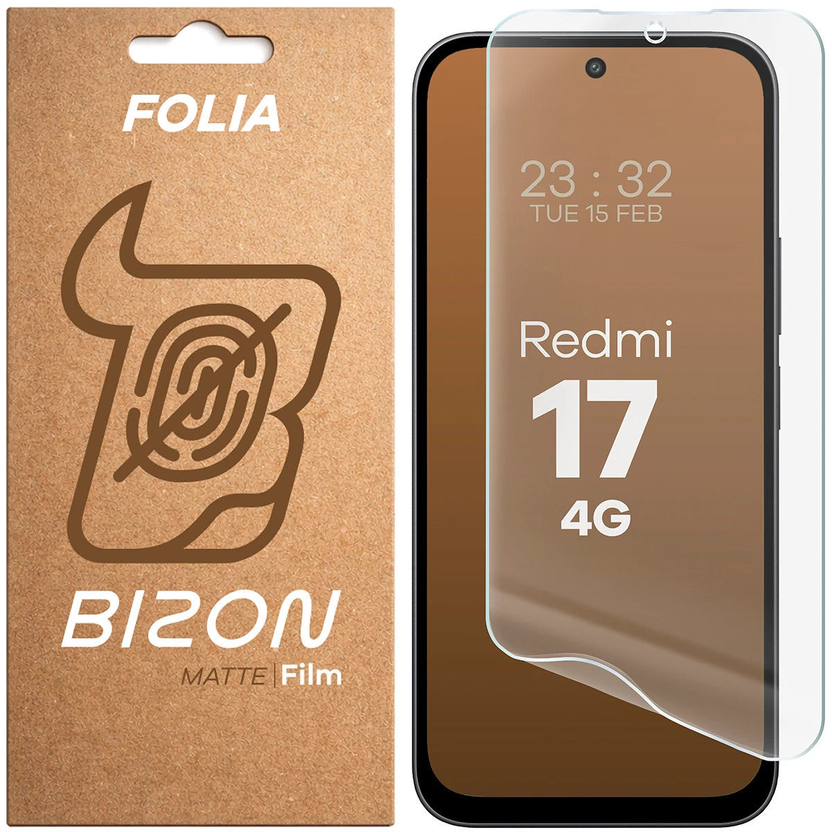 Folia matowa na ekran Bizon Film Matte do Xiaomi Redmi 17 4G, 1 sztuka