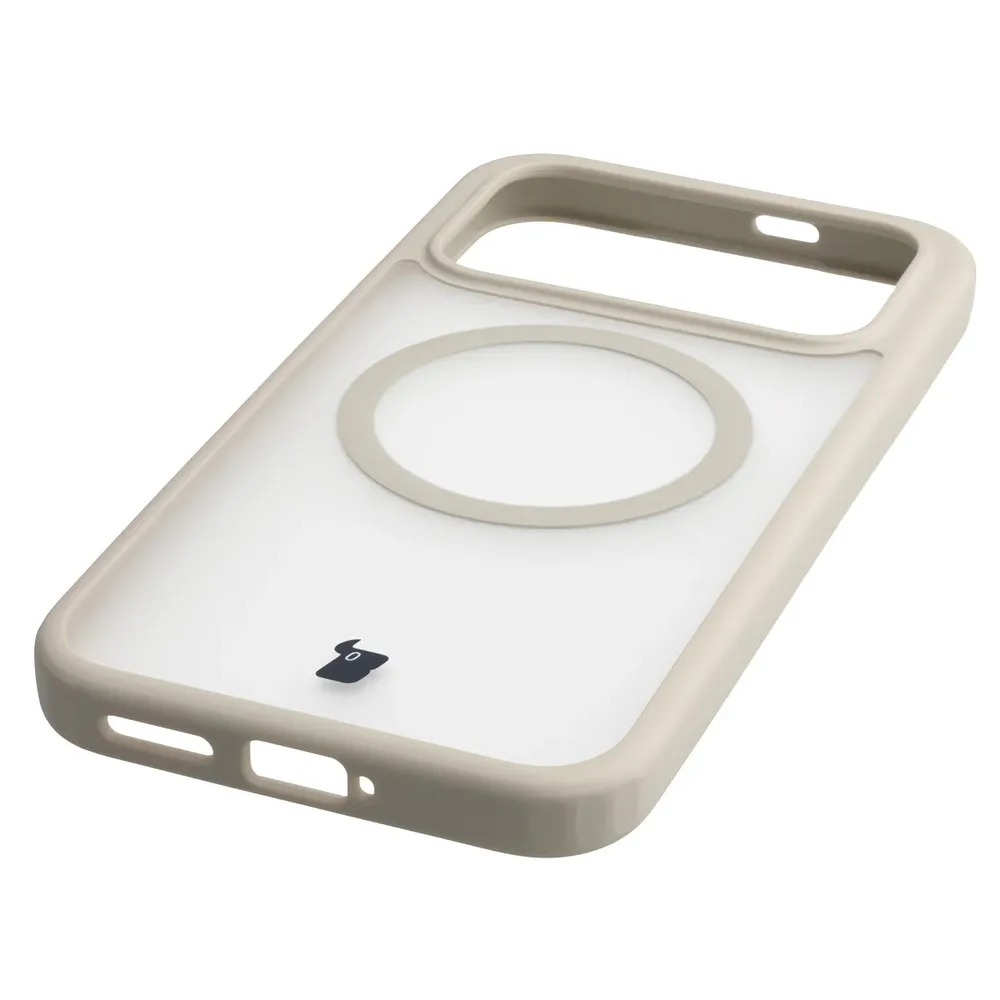 Zintegrowane przyciski, wycięcia i hybrydowy materiał w etui Bizon Case MatteO do Xiaomi POCO F9 Pro