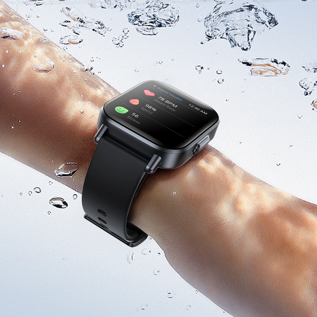 Smartwatch Joyroom Fit-Life JR-FT3S zanurzony w wodzie