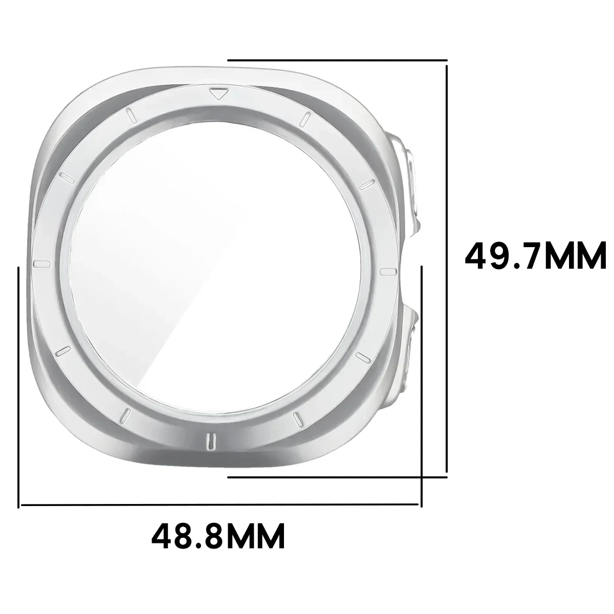 Wymiary etui Bizon Case Watch Adamo do Galaxy Watch Ultra 2 47mm (2026)