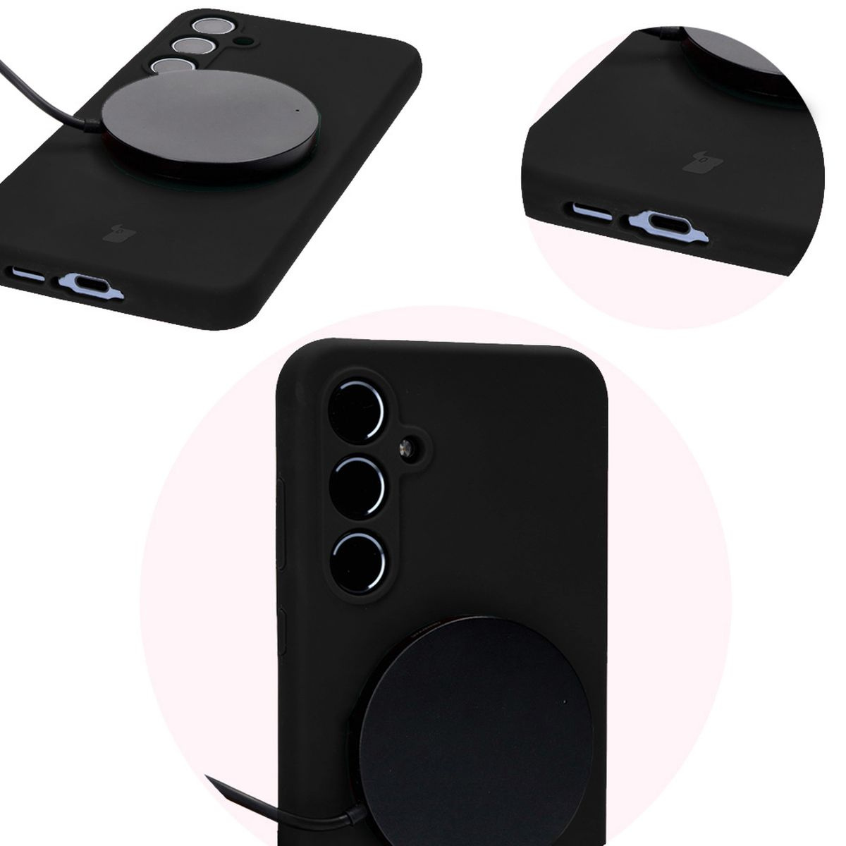 Close-up of precise cutouts in Bizon Soft Case