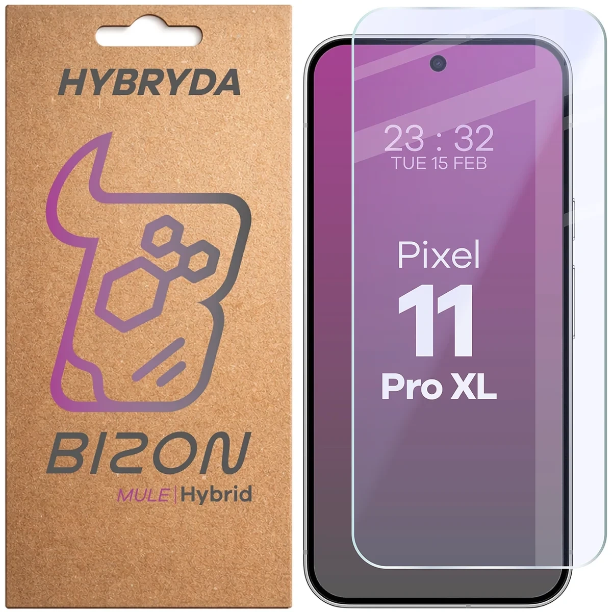 Szkło hybrydowe na ekran Bizon Hybrid Mule do Google Pixel 11 Pro XL