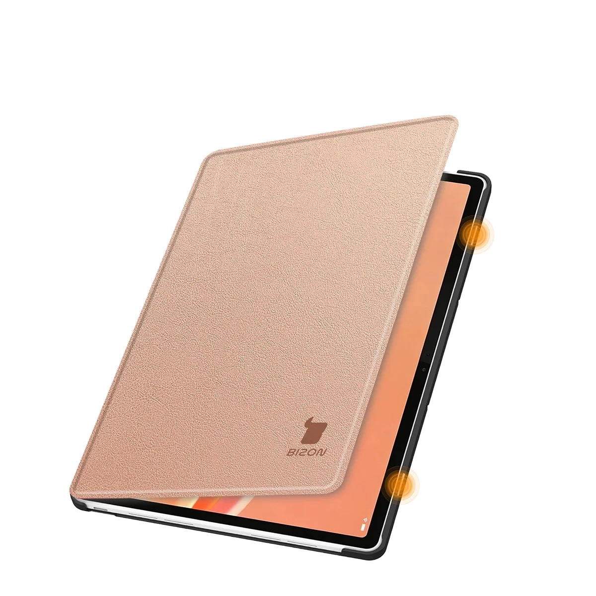 Etui z klapką Bizon Case Tab Croc od frontu do Lenovo Tab Plus Gen. 2