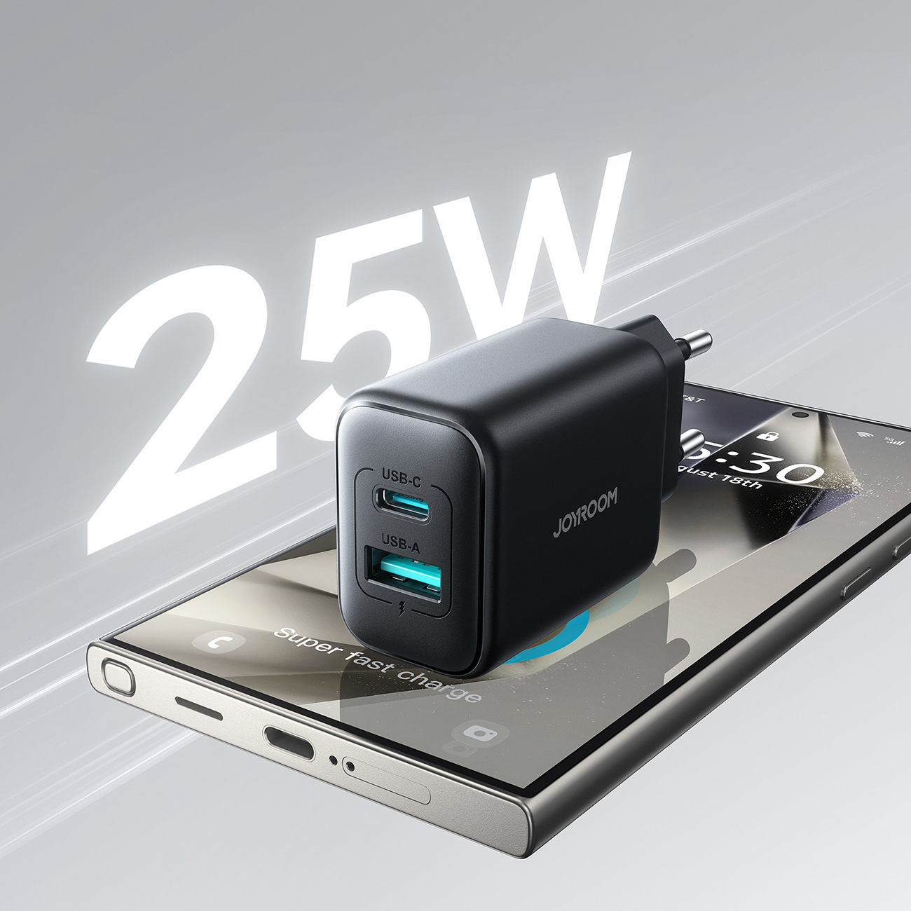 Telefon pod ładowarką sieciową Joyroom JR-TCF13