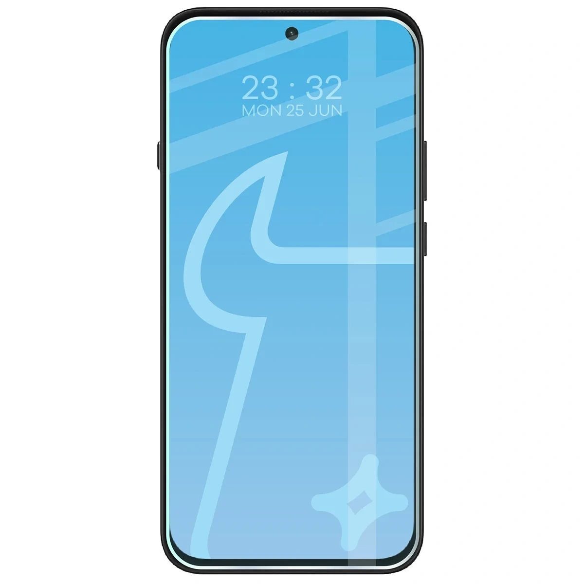elefon z nałożonym szkłem Bizon Glass Clear do Nothing Phone (4b)