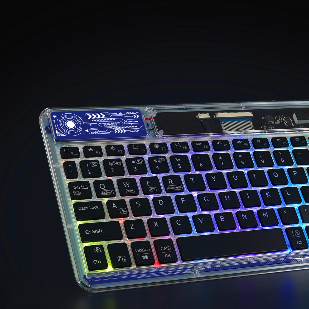 Podświetlenie RGB klawiatury Dux Ducis Keyboard (CK Series) w różnych kolorach