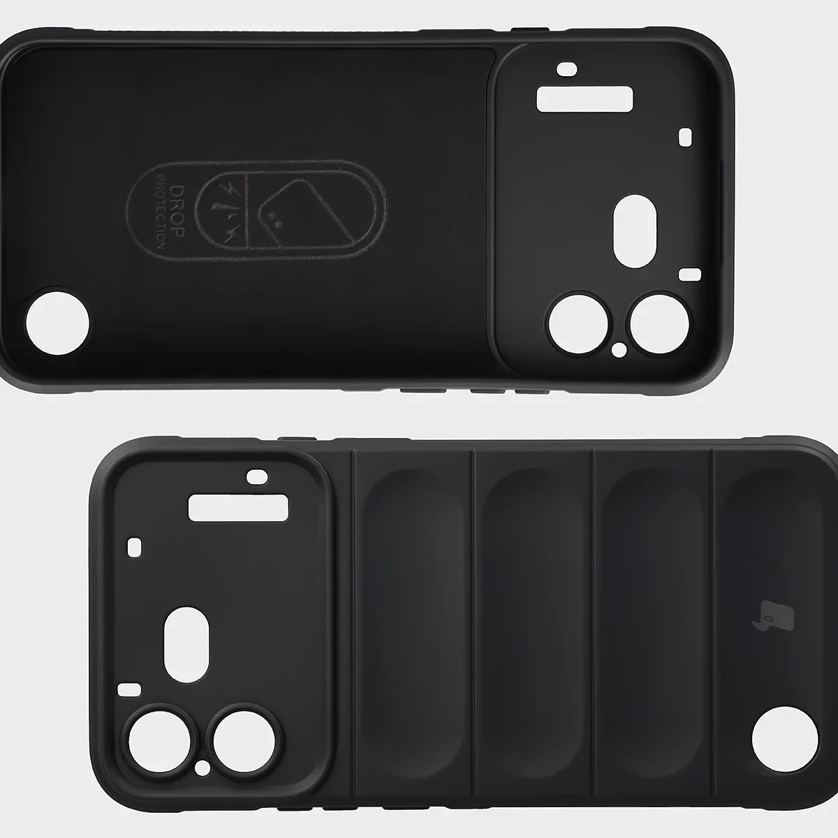 Wyściółka z mikrofibry, wyżłobienia na pleckach i wzmocnione narożniki w etui Bizon Case Tur do Nothing Phone (4b)