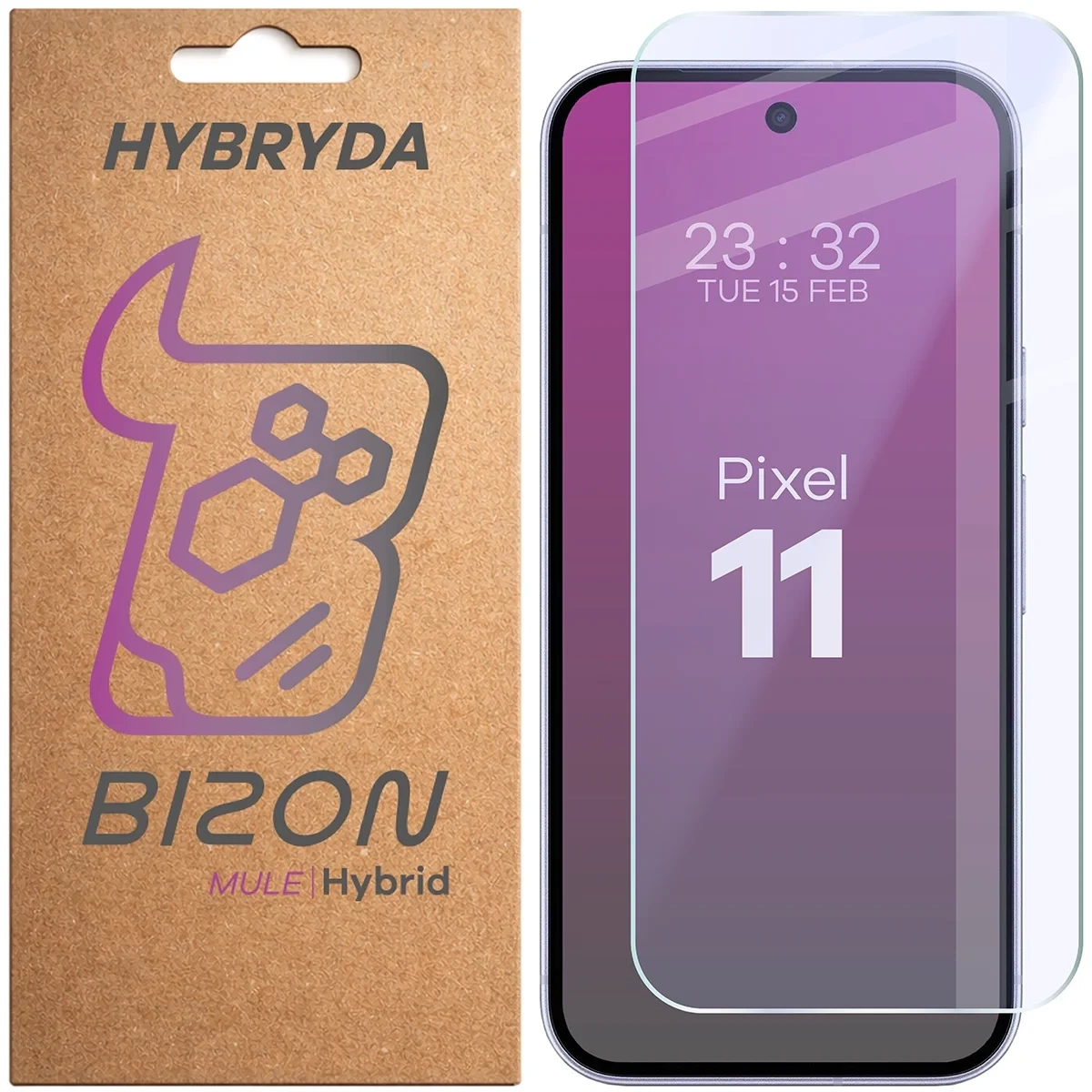 Szkło hybrydowe na ekran Bizon Hybrid Mule do Google Pixel 11