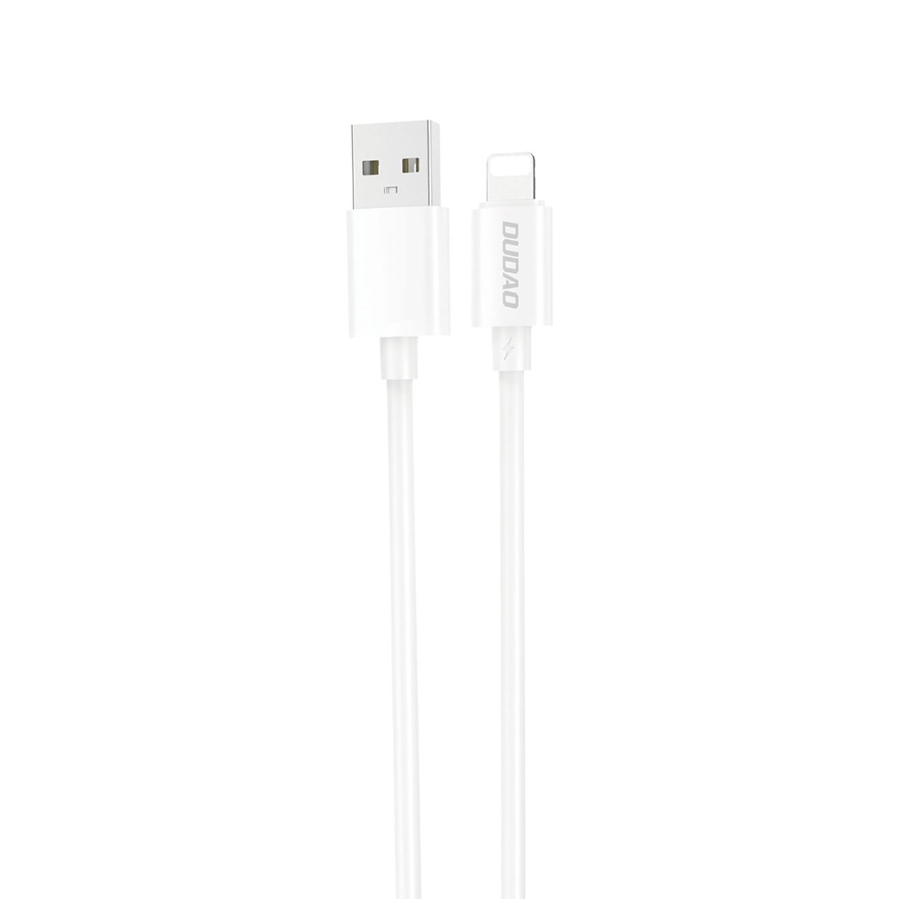 Kabel Dudao L4SL ze złączami USB-A / Lightning o natężeniu 5 A i długości 1 m na białym tle
