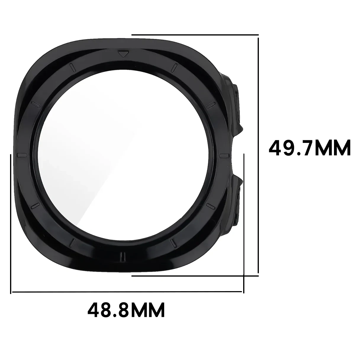 Wymiary etui Bizon Case Watch Adamo do Galaxy Watch Ultra 2 47mm (2026)