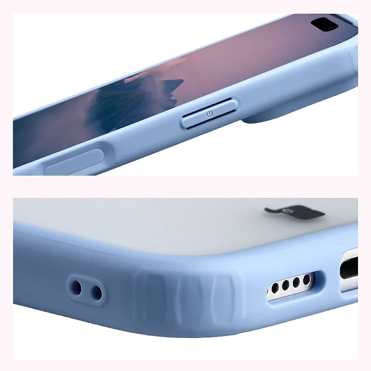 Wzmocnione narożniki i podwyższone ranty ekranu w etui Bizon Case Angelo do iPhone 18 Pro / 17 Pro