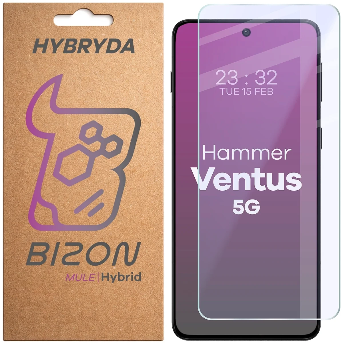 Szkło hybrydowe na ekran Bizon Hybrid Mule do Hammer Ventus 5G