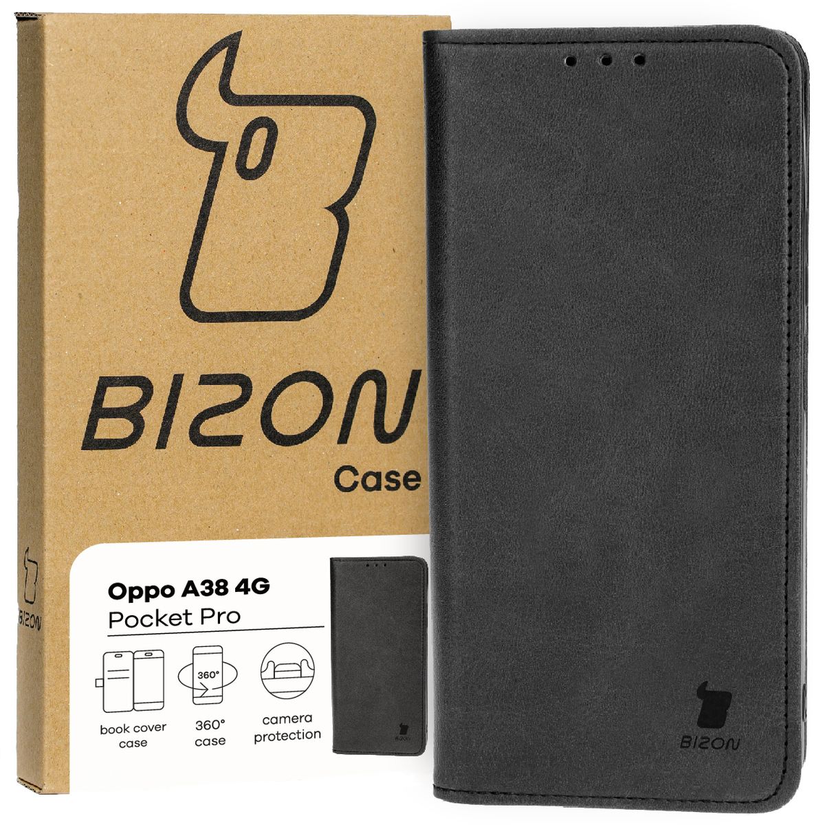 Etui z klapką Bizon Case Pocket Pro do Oppo A38 4G