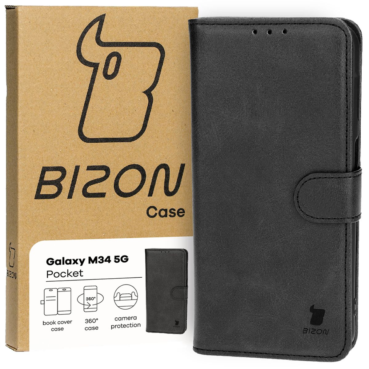 Etui z klapką Bizon Case Pocket do Samsung Galaxy M34 5G