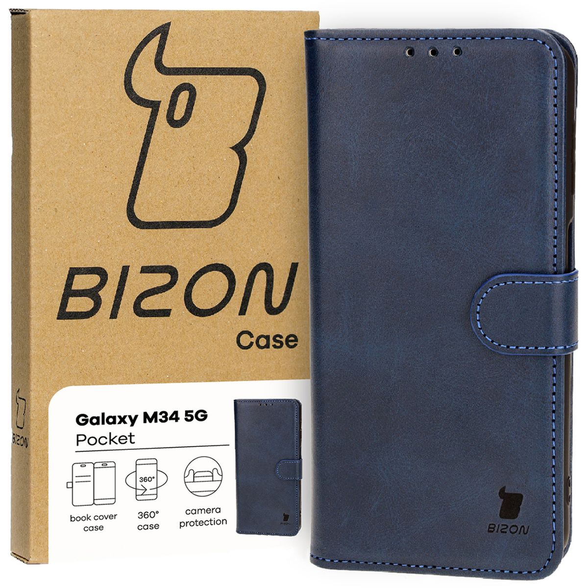 Etui z klapką Bizon Case Pocket do Samsung Galaxy M34 5G
