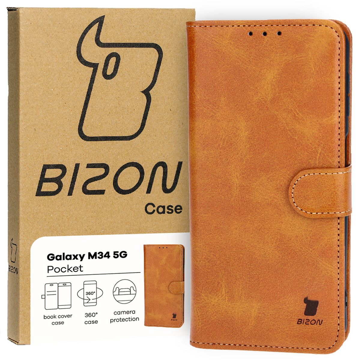 Etui z klapką Bizon Case Pocket do Samsung Galaxy M34 5G