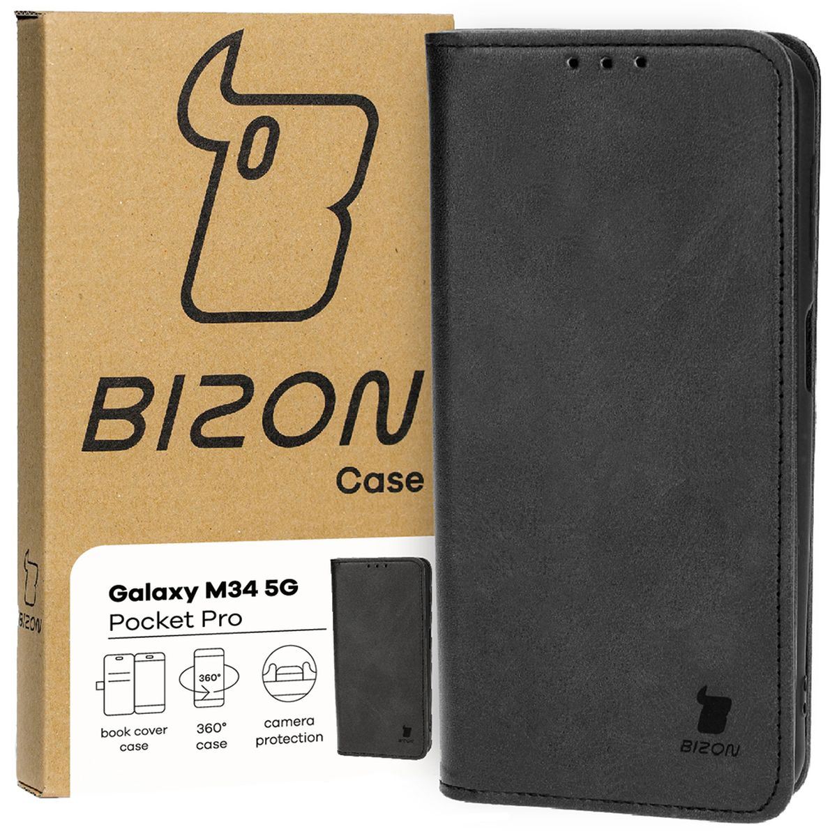 Etui z klapką Bizon Case Pocket Pro do Samsung Galaxy M34 5G
