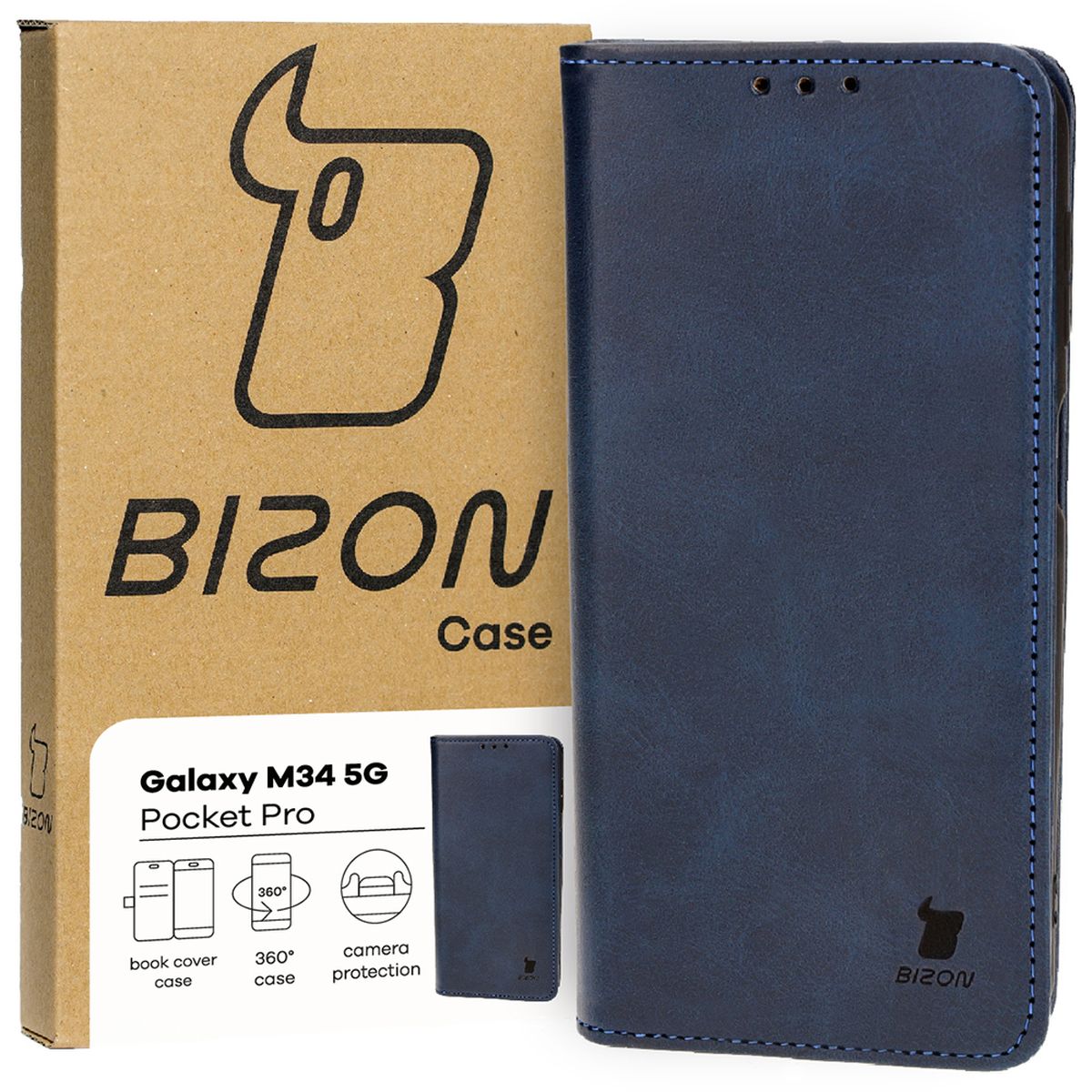 Etui z klapką Bizon Case Pocket Pro do Samsung Galaxy M34 5G