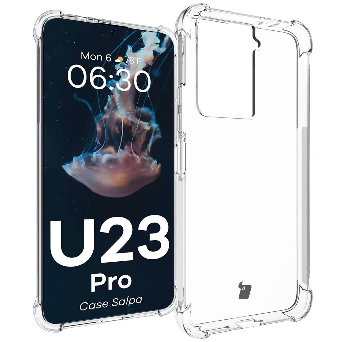 Przezroczyste etui Bizon Case Salpa do HTC U23 Pro