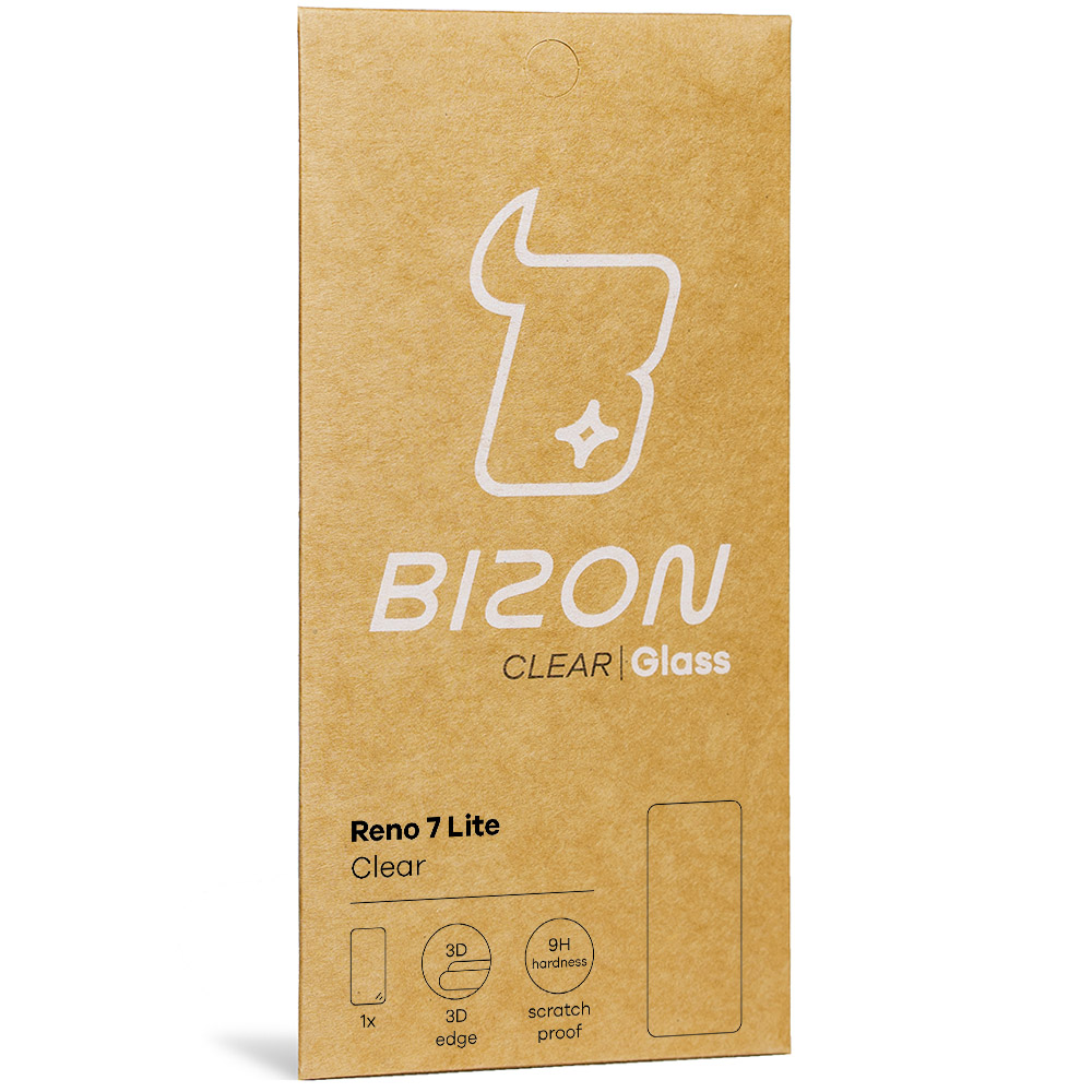 Szkło hartowane Bizon Glass Clear do Oppo Reno 7 Lite