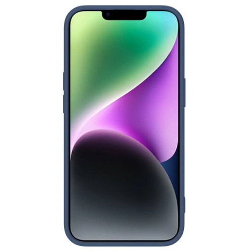 Etui Nillkin CamShield Magnetic Silicone w kolorze niebieskim na tle białym