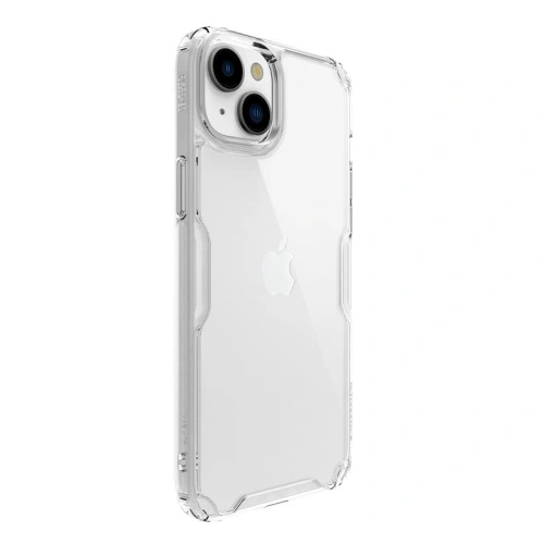 Etui Nillkin Nature Pro zamontowane na Apple iPhone 14 Plus, prezentujące elegancki design.