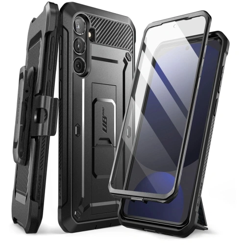 Etui Supcase Unicorn Beetle Pro w kolorze czarnym, idealne do Samsung Galaxy S24 FE.