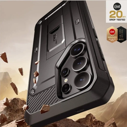 Hybrydowe etui z bliska, pokazujące detale i wycięcia na porty.