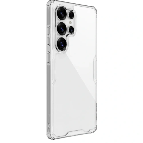 Zbliżenie na etui Nillkin Nature Pro, pokazujące hybrydowy materiał wykonania.
