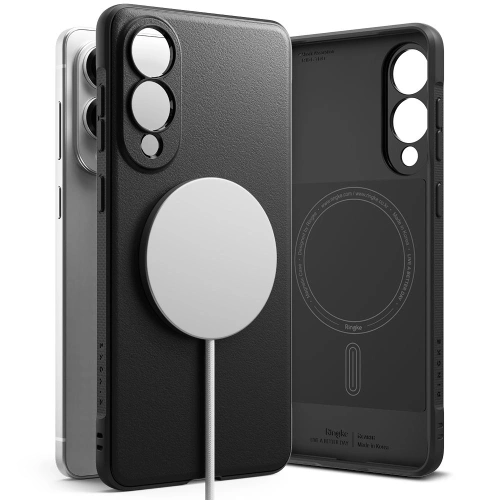 Etui Ringke Onyx Magnetic MagSafe w kolorze czarnym, idealne dla Samsung Galaxy S25 Edge.