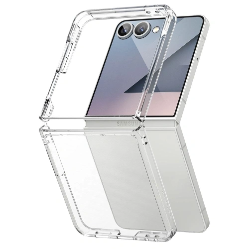 Ringke Fusion case in transparent color, perfectly fitted to Samsung Galaxy Z Flip 7.